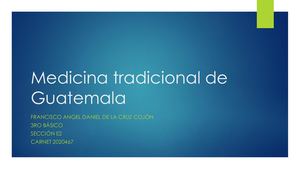 Medicina Tradicional De Guatemala