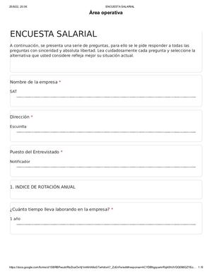 Encuesta Salarial