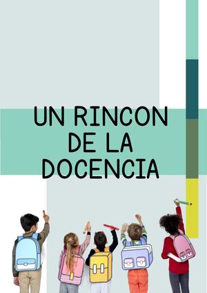 UN RINCON DE LA DOCENCIA / CARTILLA