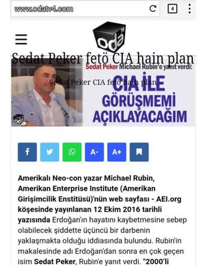 Sedat Peker CIA fetö ilişkisi büyük tehlike!