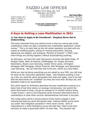 6 Keys To Getting A Loan Modification In 2022