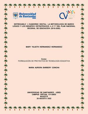 Entregable 1 Formulacion De Proyectos