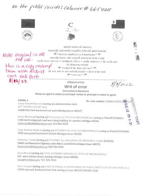 Writ Of Error Oak Park 8 8 2022