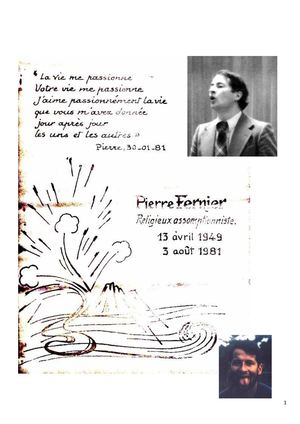 souvenir pierre Fernier 1949-1981