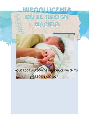 Cartilla Hipoglucemia Neonatal
