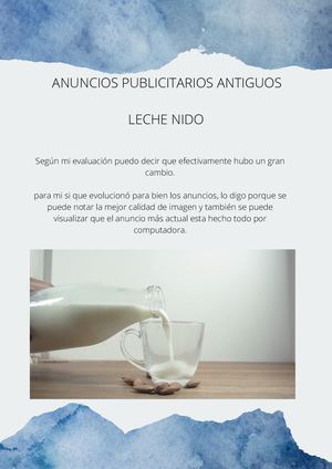 Anuncios Publicitarios Antiguos Leche Nido