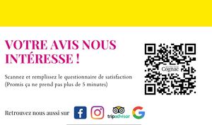 Carte questionnaire de satisfaction