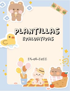 ACTIVIDADES EVALUATIVAS GRADO PRIMERO DE PRIMARIA DANIELA RADA