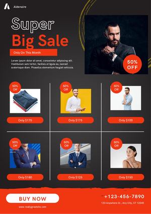 Black Shoes Catalogue Product Flyer