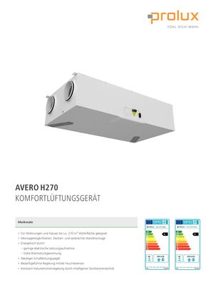 Avero Datenblatt H270 De