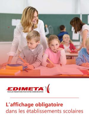 Edimeta Affichage Obligatoire Etablissements Scolaires