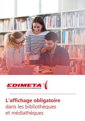 Edimeta Affichage Obligatoire Bibliothèques Médiathèques