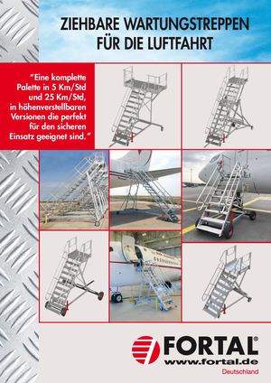 Ziehbare Wartungstreppen für die Luftfahrt FORTAL DE