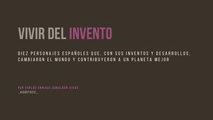 CARLOS GABALDÓN. Inventos españoles