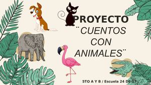 Proyecto Cuento Con Animales 5to