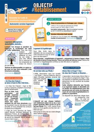 2022 09 8e Numéro Newsletter Ariane