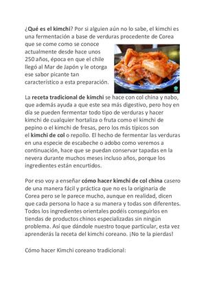 Qué Es El Kimchi