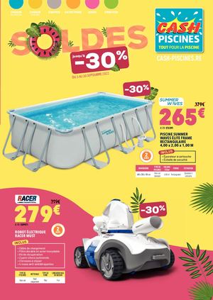 Cashpiscines Soldes Septembre 2022