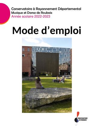 Conservatoire de Roubaix - Année scolaire 2022-2023