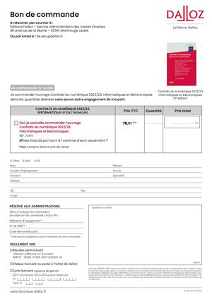 Bdc contrats du numérique 2022/2023 Informatiques et électroniques