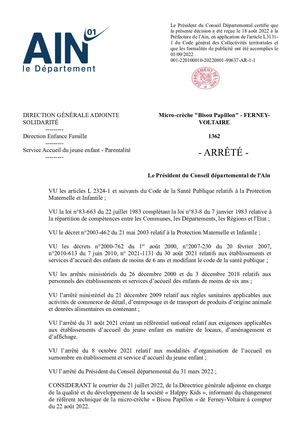 Bisou Papillon Ferney