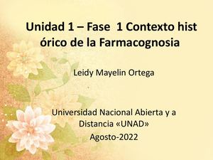 Historia De La Farmacognosia