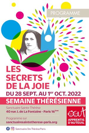 Programme Semaine Thérésienne 2022