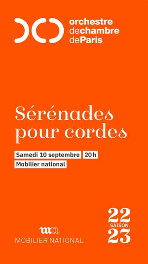 Programme de salle 10/09/2022 Sérénades pour cordes