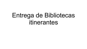 Entrega De Libros