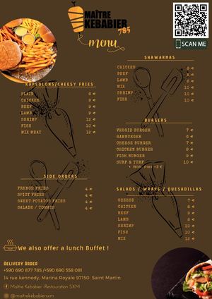 Menu Maître Kebabier