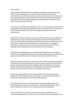 Reseña Histórica Uss