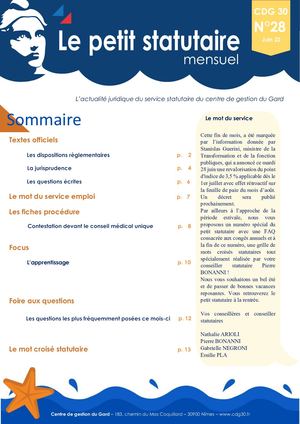 Le Petit Statutaire - Juin 2022