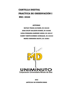 Artículo De Opinión Sobre La Educación Infantil
