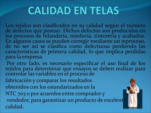 Calidad En Telas