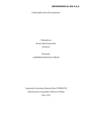 Actividad 2 Cartilla Salud Ocupacional (Rosario)