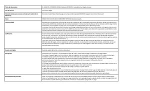 Ficha Tecnica Clasificacion Del Juego