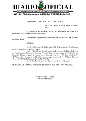 Edição Complementar 6  - 02/09/2022
