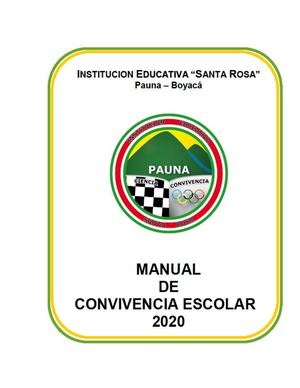 IESR Manual De Convivencia Escolar