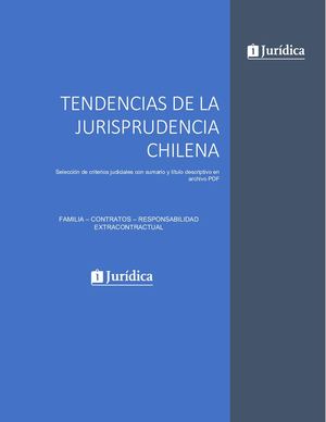 Tendencias De La Jurisprudencia Chilena