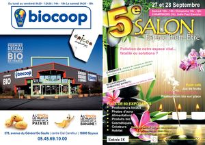 5ème Salon Espace Bien êTre Champniers (16) 27 & 28 Septembre 2014