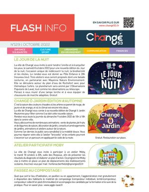 FLASH INFO OCTOBRE