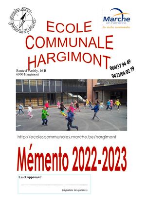 Mémento Hargimont 2022 2023