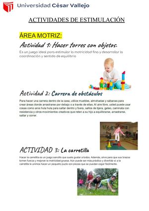 Actividades De Estimulación