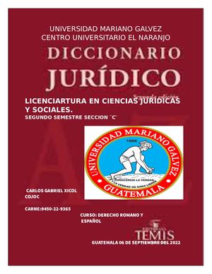 Diccionario Juridico Romano