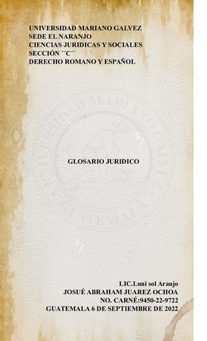 glosario juridicos romano