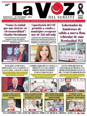 La Voz del Sureste 07 09 2022