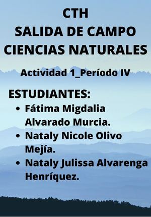 Actividad Salida De Campo Ccnn