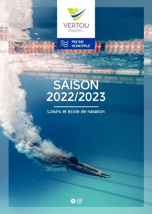 Dépliant Piscine Vertou 2022