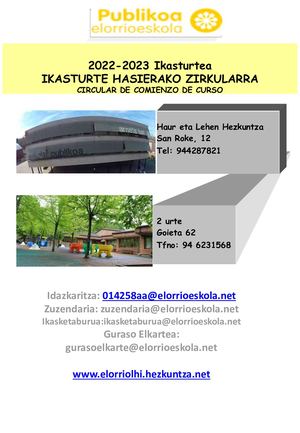 22 23 Kurtso Hasierako Zirkularra