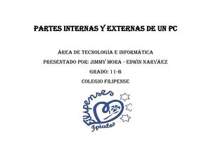 Partes Internas Y Externas De Un Pc